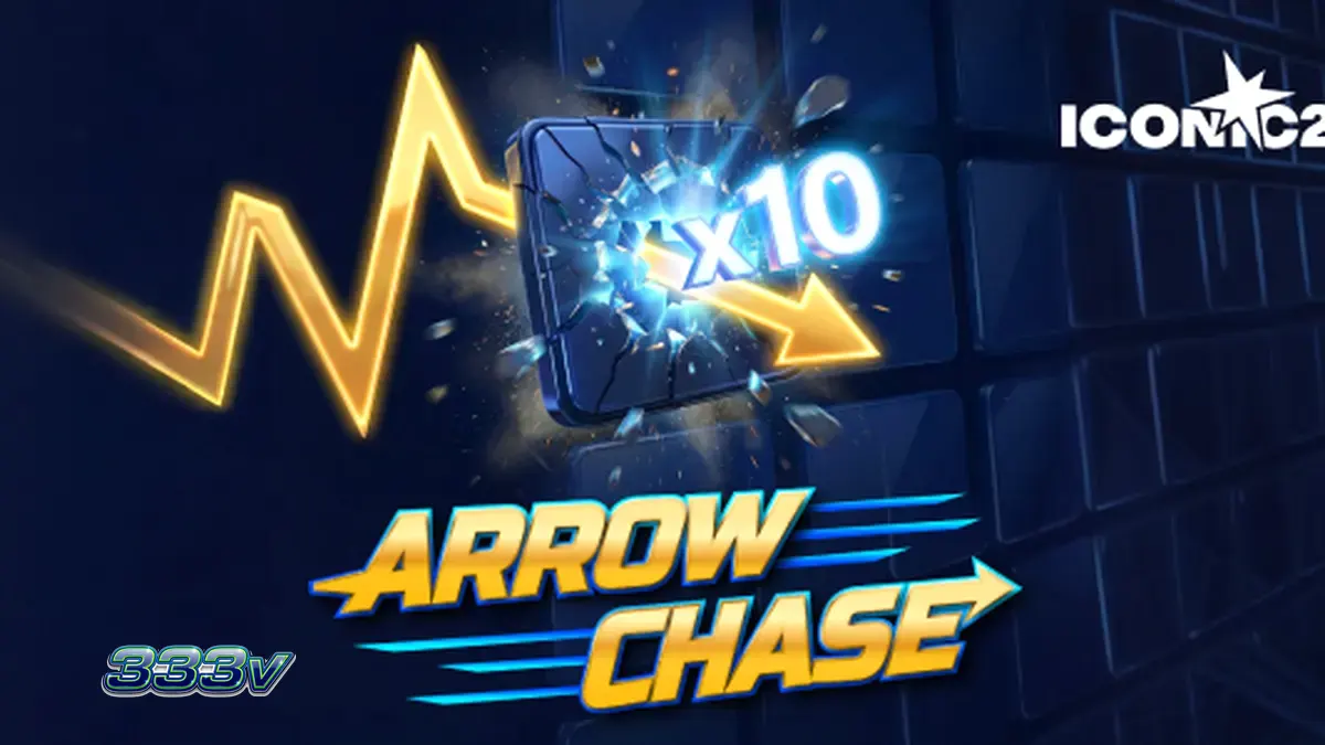 Tampilan visual grid Arrow Chase dengan panah bergerak